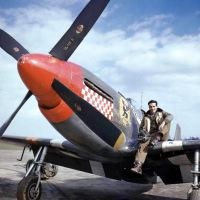 Don Gentile’s North American P-51B Mustang “Shangri-La” Color Photographs